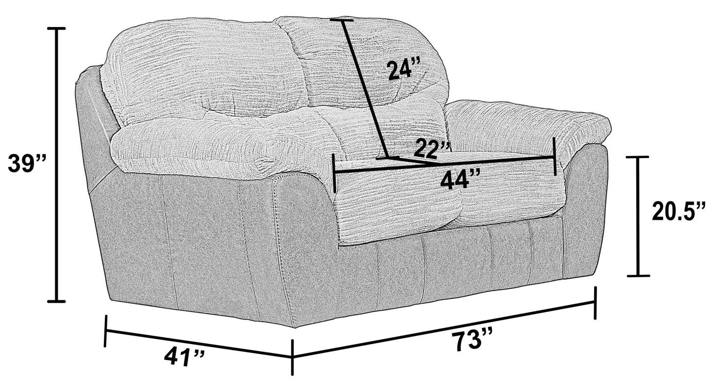 McMahon - Gliding Loveseat - Bark