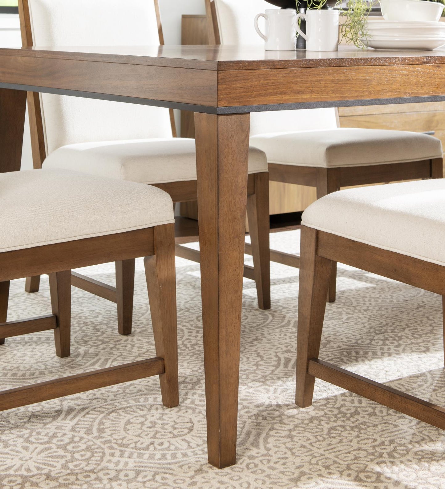 Midland - Rectangle Dining Table - Warm Amber