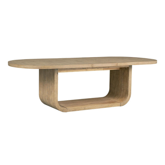 Flow - Oval Dining Table Base - Sandstone