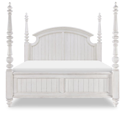 Cottage Park - Poster Panel Headboard King / California King - Aged White