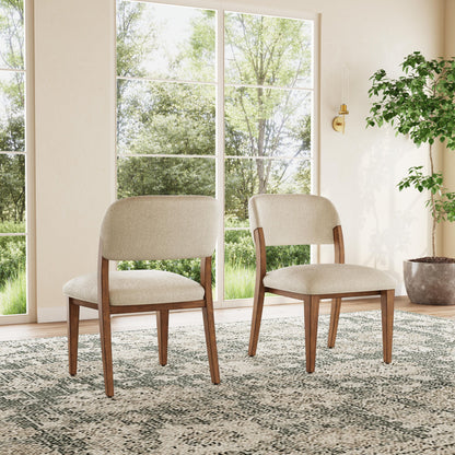 Lyra - Upholstered Barrel Chairs (Set of 2) - Pearl Silver