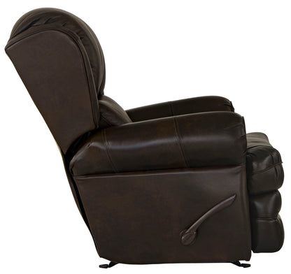 Roberto - Leather Rocker Recliner - Cocoa