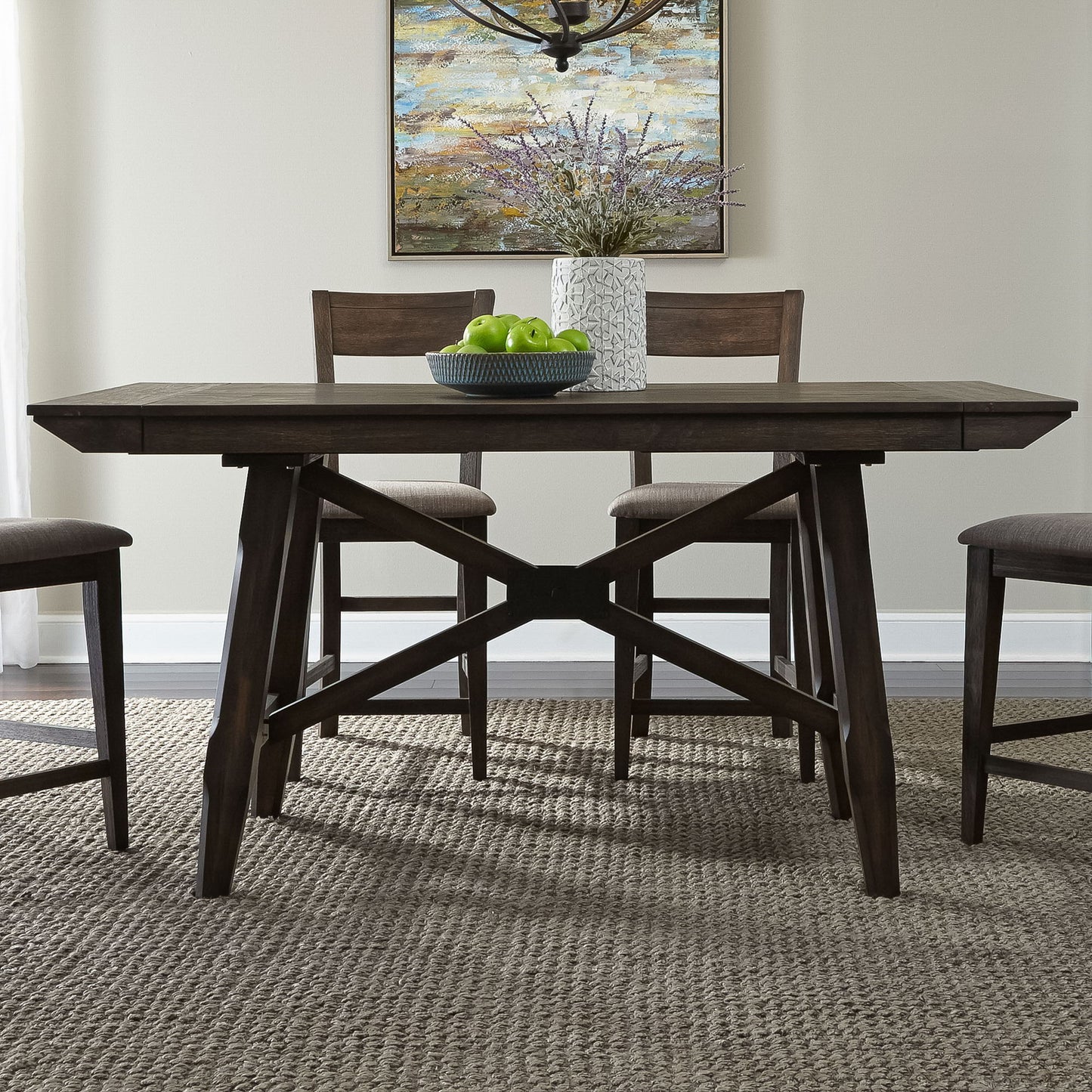 Double Bridge - Gathering Table Top - Dark Brown