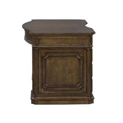 Amelia - Jr Executive Desk Base - Dark Brown