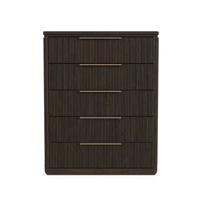 Sylvie - 5-Drawer Chest - Dark Brown