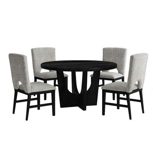 Oregon - 5 Piece Standard Height Dining Set (Round Table And Four Chairs)