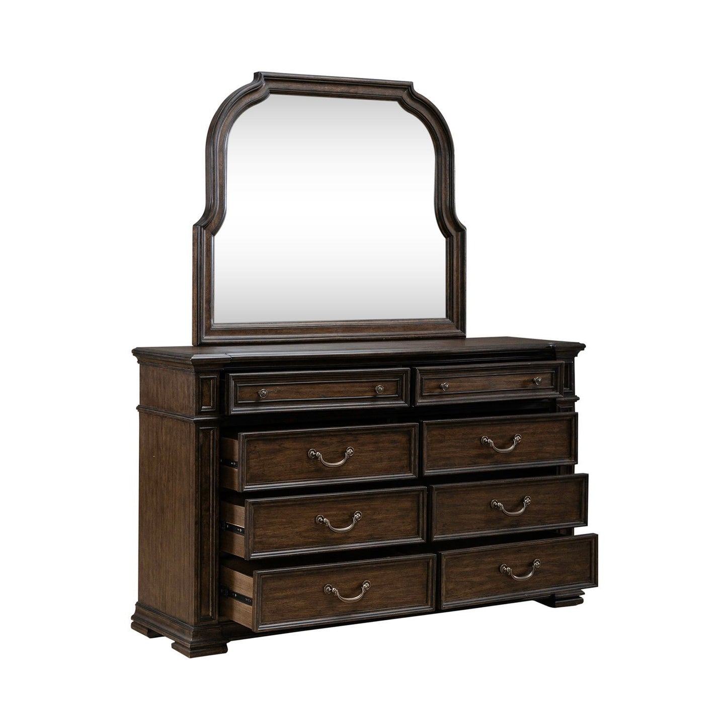 Provence Park - Dresser & Mirror - Brown