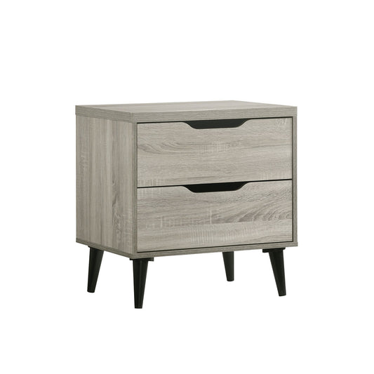Ernesto - 2-Drawer Nightstand (3A Packing) - Gray