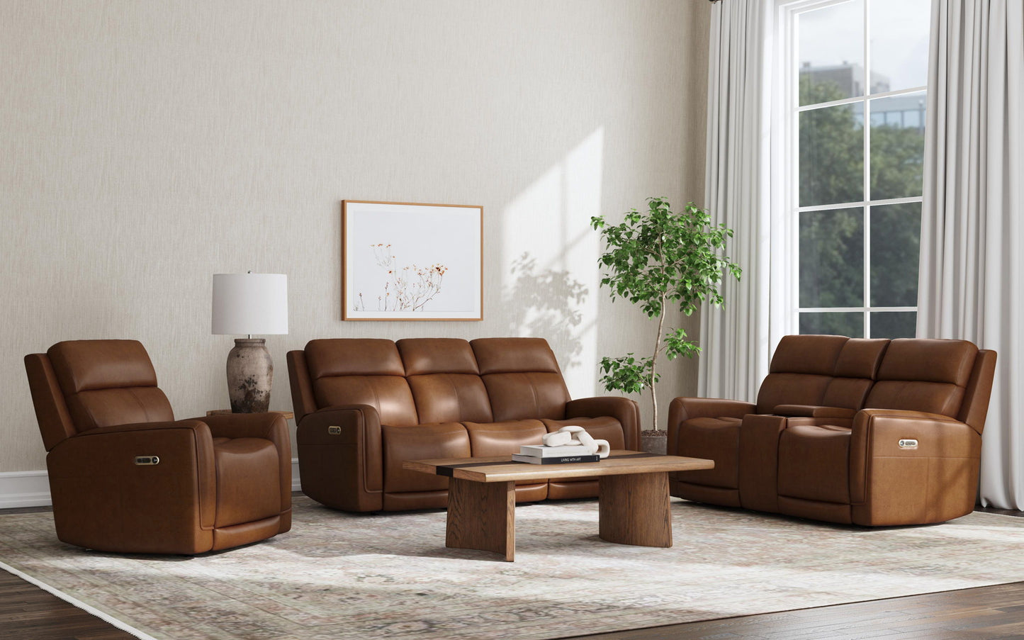 Alister - Power Gliding Sofa With Power Headrests & Lumbar