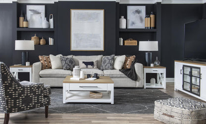 Franklin - Stool - Harvest Oak / Natural White