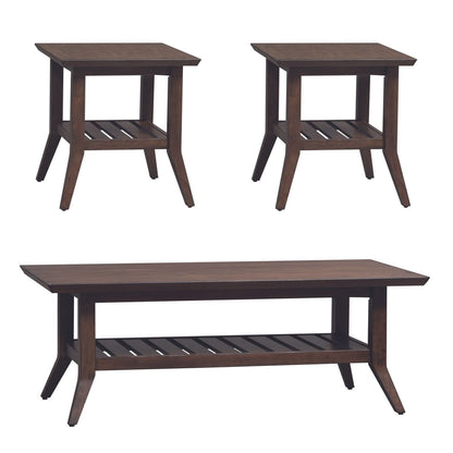 Ventura Blvd - 3 Piece Table Set - Dark Brown