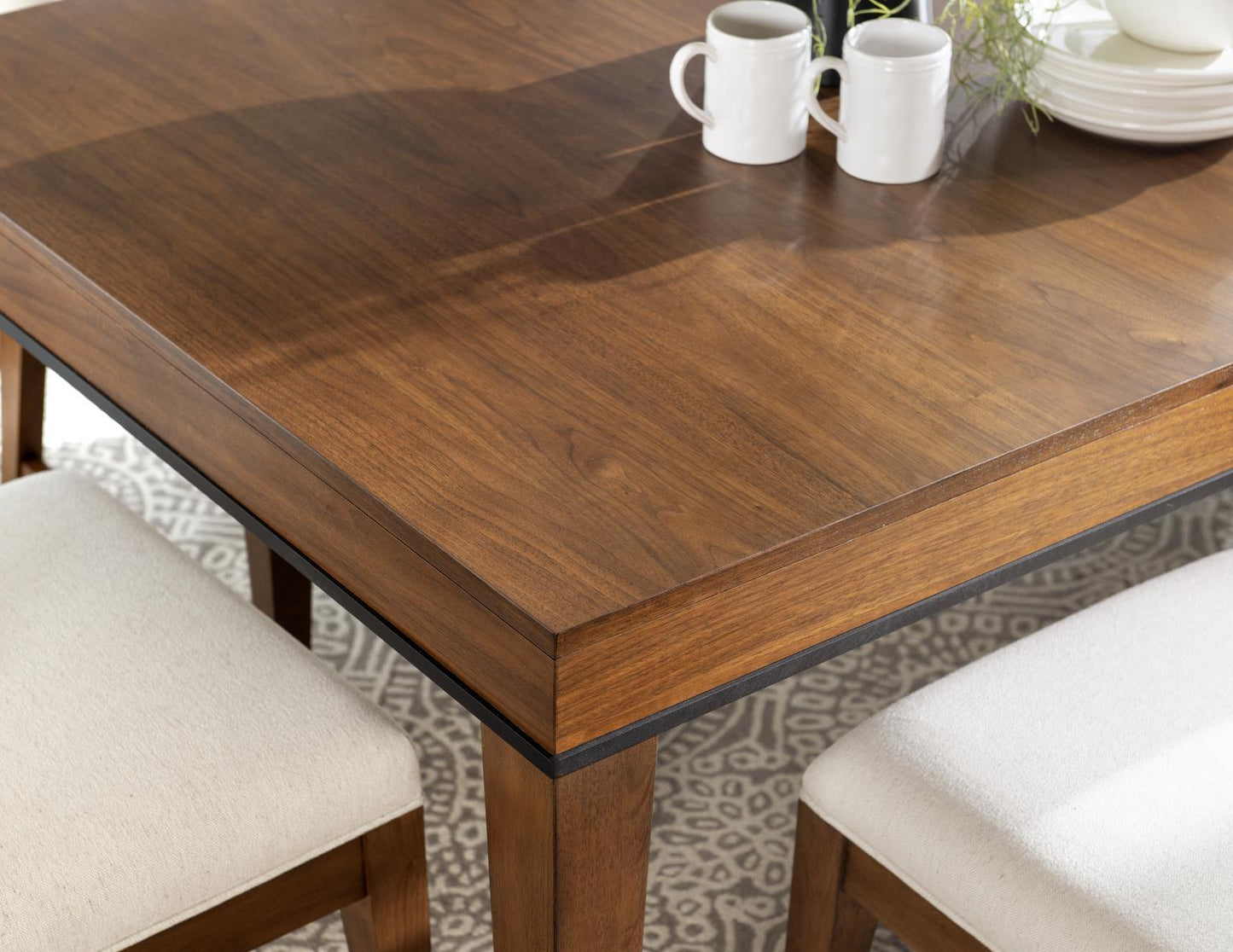 Midland - Rectangle Dining Table - Warm Amber