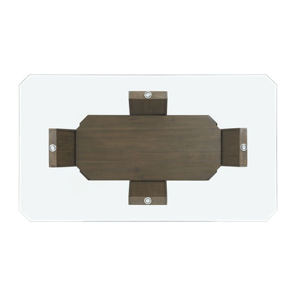 Dapper - Rectangular Counter Dining 5 Piece Set (Table And Four Chairs) - Walnut