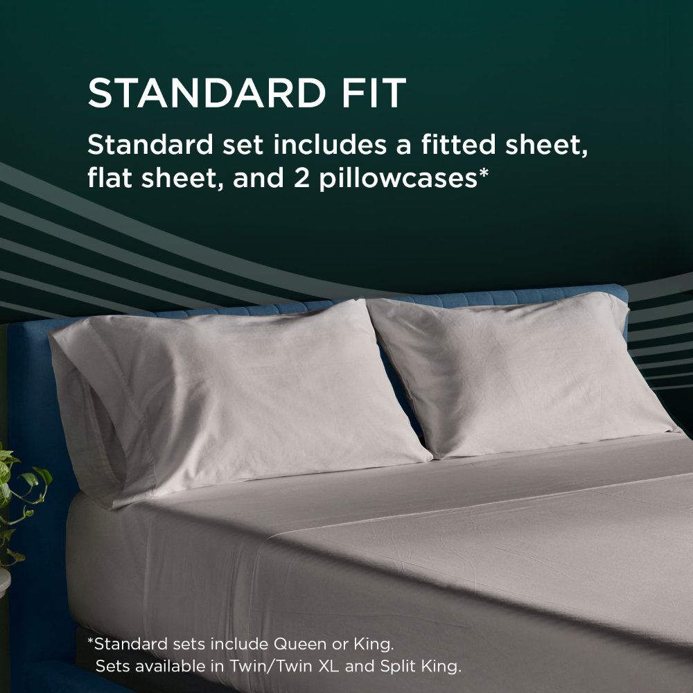 Tempur-Adapt - Tempur-Adapt Luxe Egyptian Cotton Sheets - Graphite