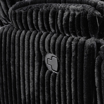 Admiral - Motion Loveseat With Console - Black