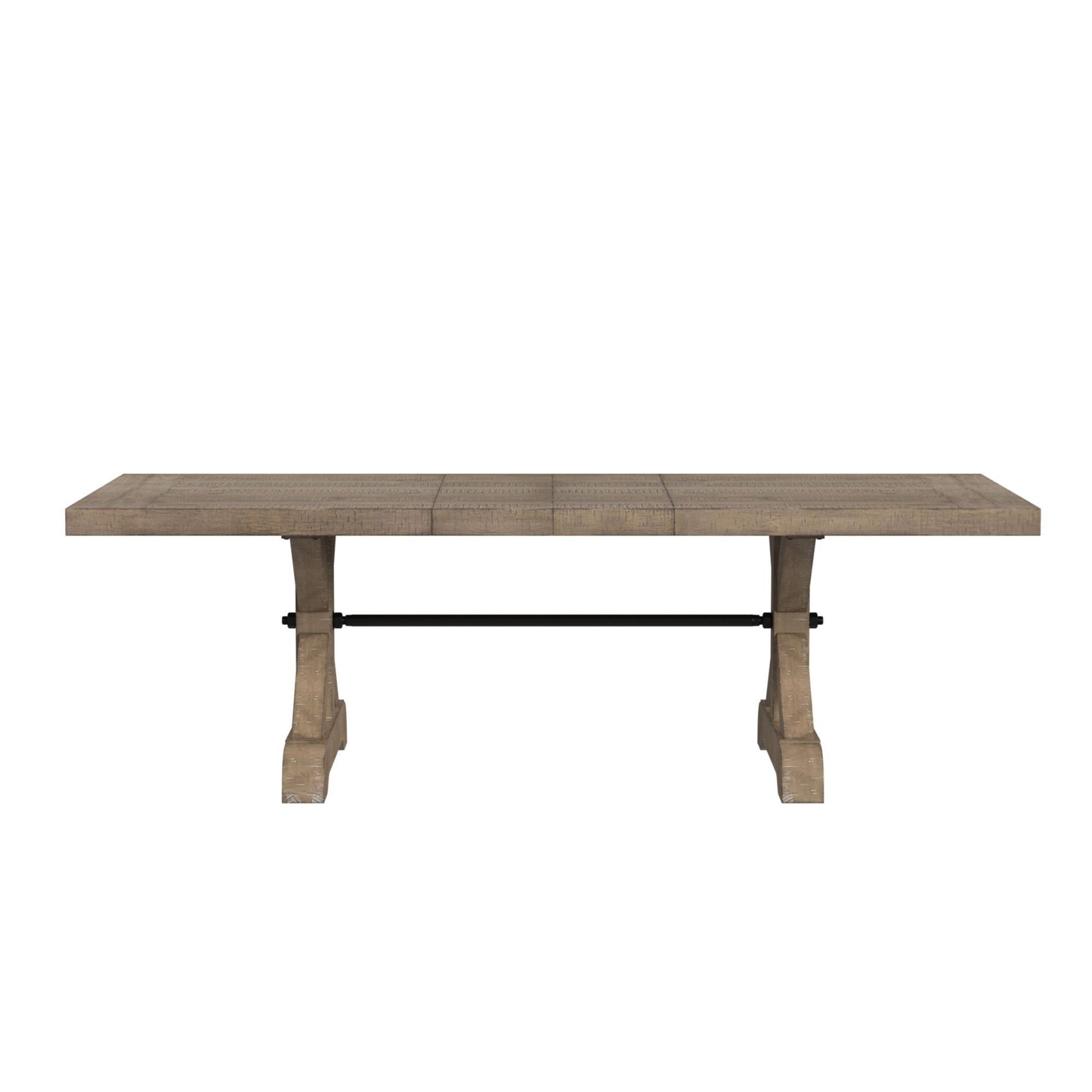 Yellowstone - Dining Table With 2X12" Leaves - Gray