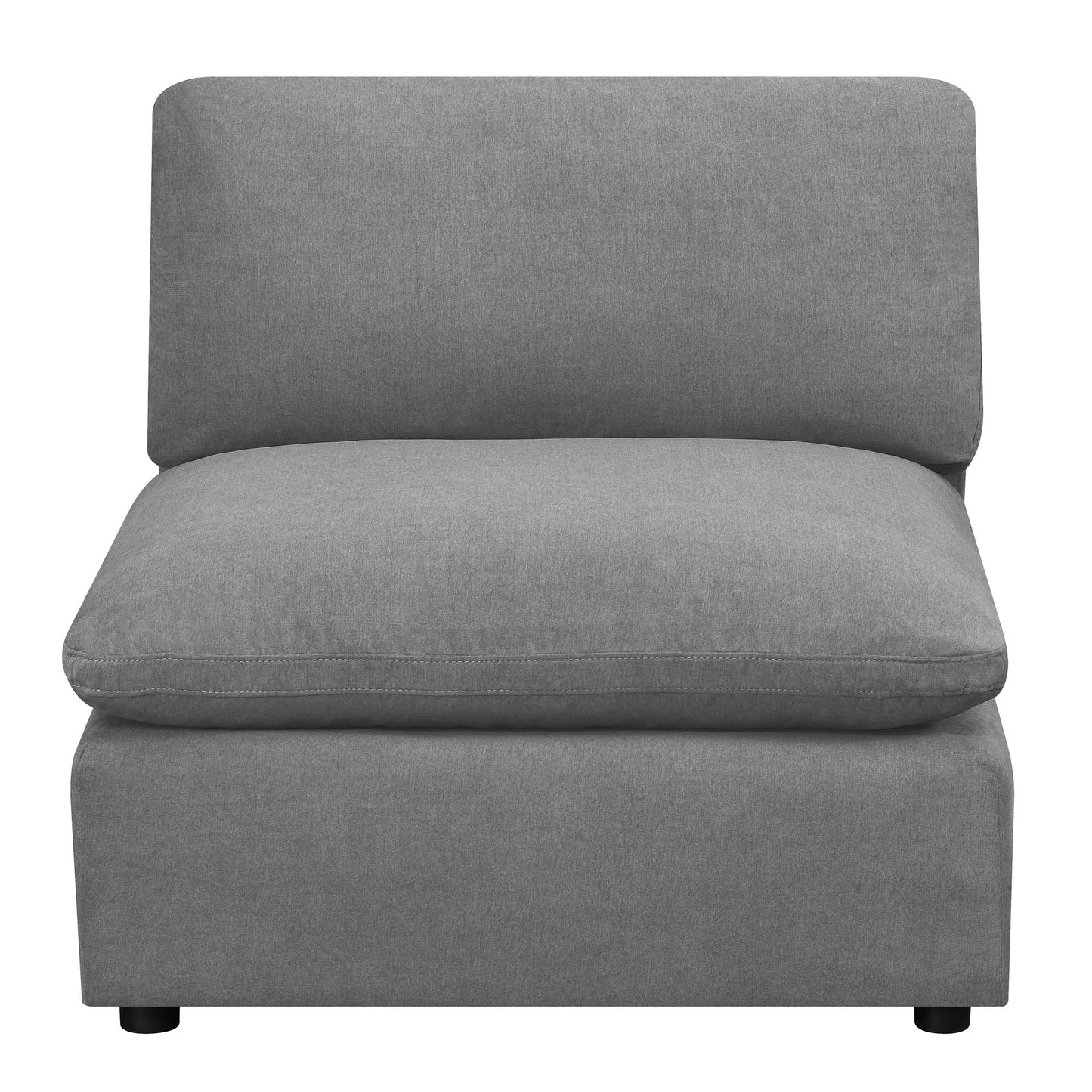 Cloud 9 - Sectional Armless Chair - Dark Gray