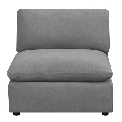 Cloud 9 - Sectional Armless Chair - Dark Gray