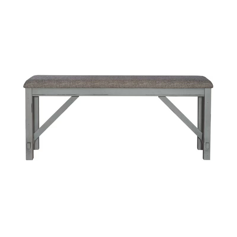 Newport - Counter Height Dining Bench - Smokey Gray / Carbon Gray