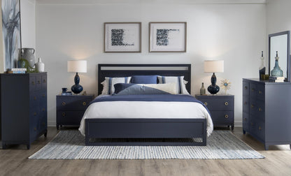 Summerland - King Panel Headboard - Blue