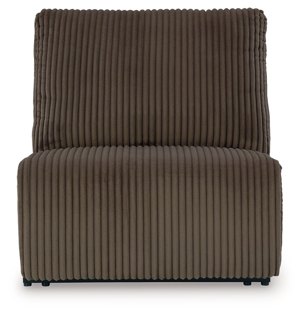 Top Tier - Armless Recliner - Chocolate