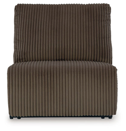 Top Tier - Armless Recliner - Chocolate