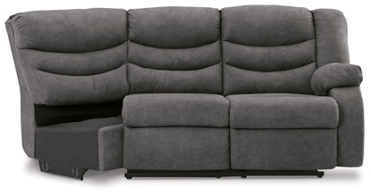 Partymate - Raf Reclining Loveseat - Slate