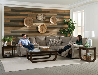 Elliott Sectional - Lay Flat Reclining RSF - Pewter