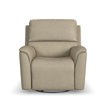 Henry - Power Swivel Gliding Recliner With Power Headrest, Lumbar, Heat & Massage