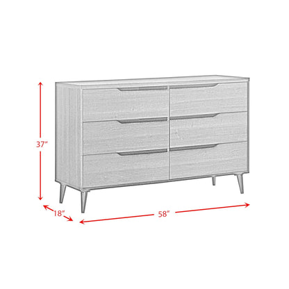 Ernesto - 6-Drawer Dresser With Interlock