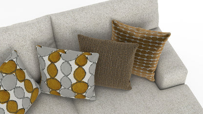 Tori - Sectional With Comfort Coil Seating And Accent Pillows Included