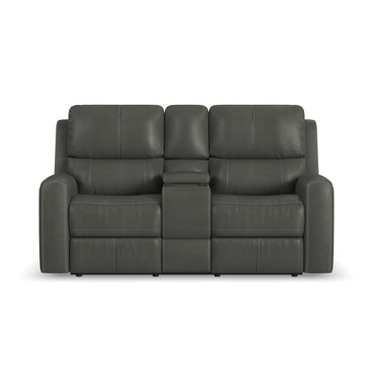 Linden - Power Reclining Loveseat With Console & Power Headrests & Lumbar