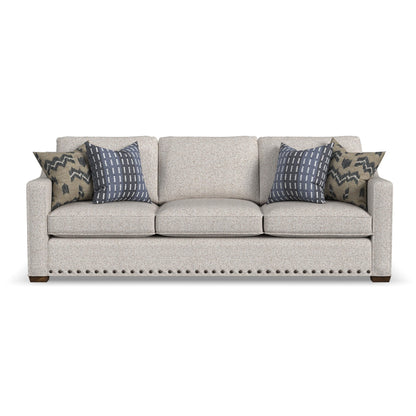 Milo - Fabric Sofa With Nailhead Trim