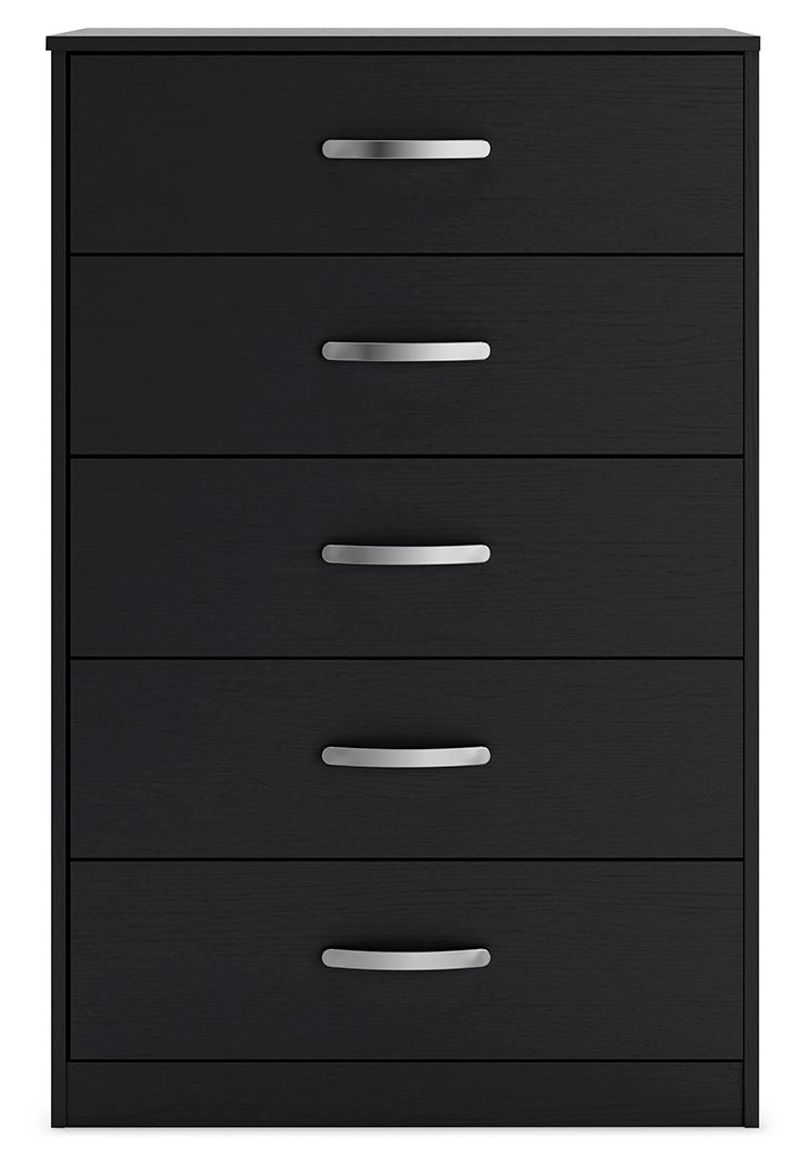 Finch - Five Drawer Chest - 46" Height - Black