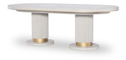 Miramar - Oval Dining Table Top - Oyster