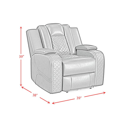 Carlo - Power Motion Recliner With Power Headrest, LED