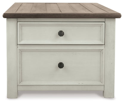 Bolanburg - Lift Top Cocktail Table - White / Brown / Beige