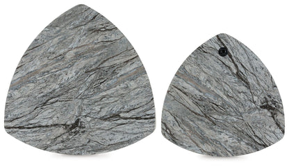 Surmour - Stacked Cocktail Table - Gray / Brown