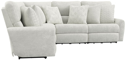 Majesty - Power Deep Seat LSF Reclining Loveseat - White