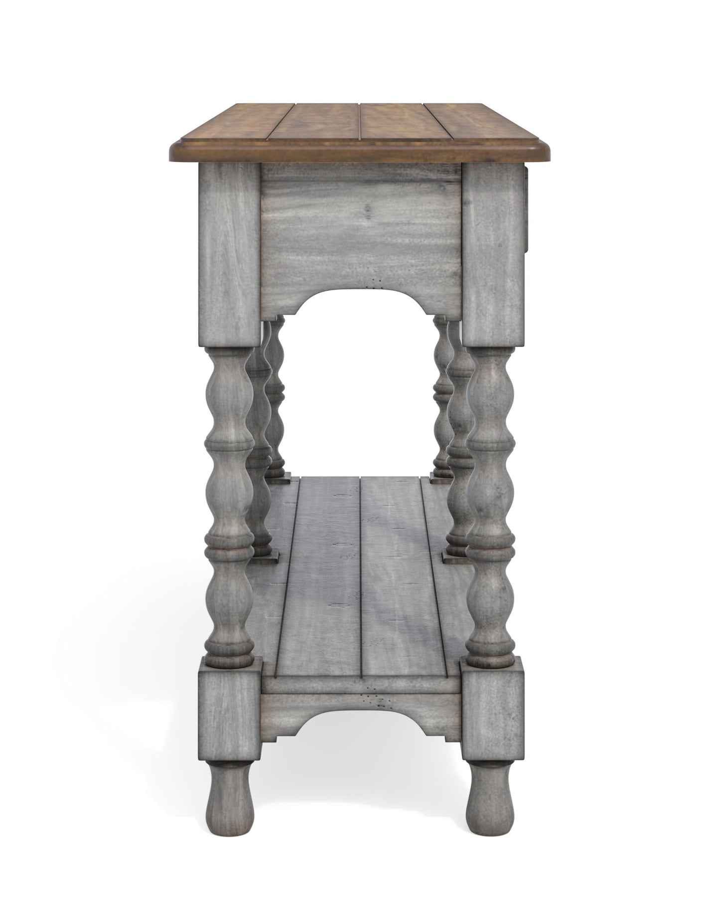 Plymouth - Sofa Table With Drawers - Gray