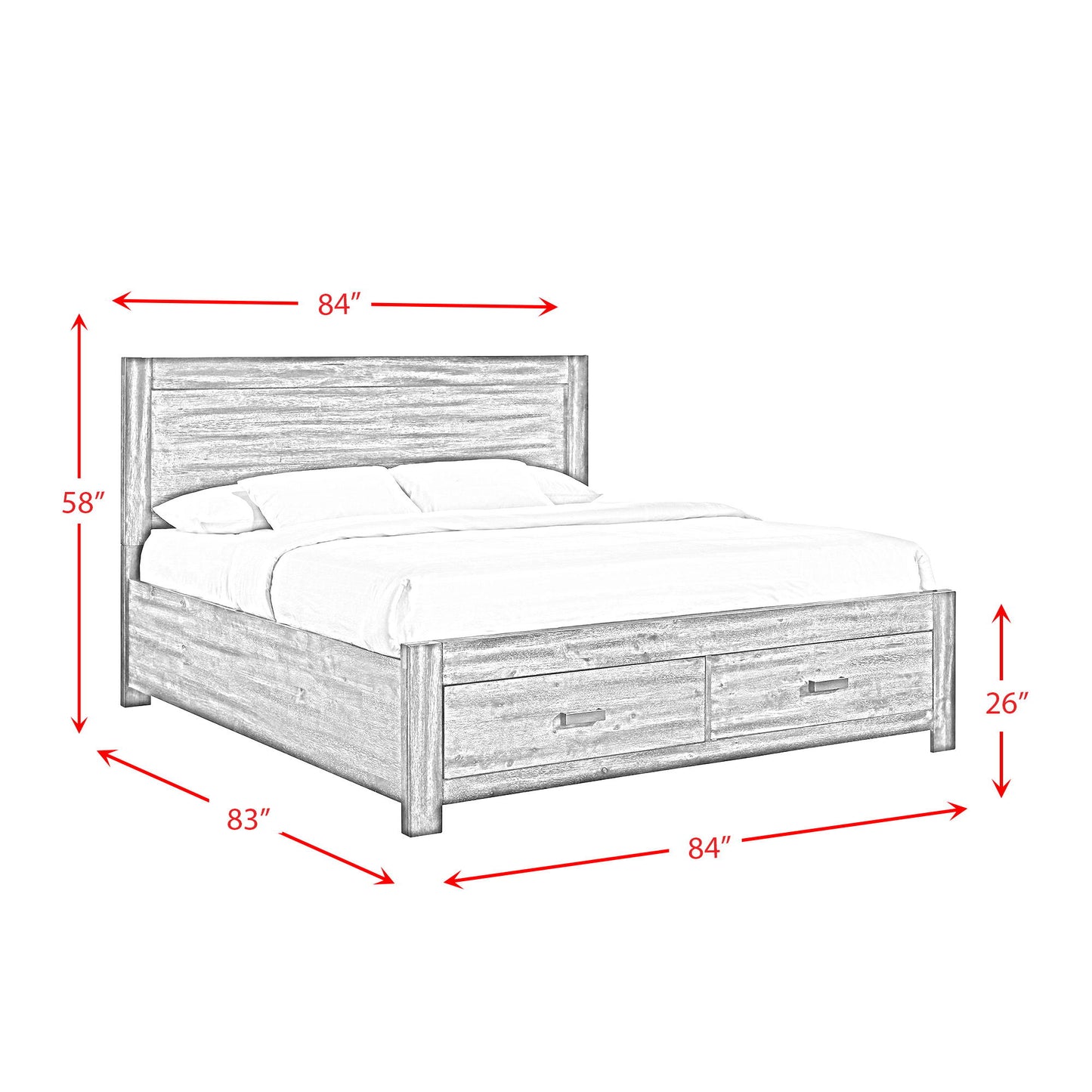 Warner - Platform Storage Bedroom Set