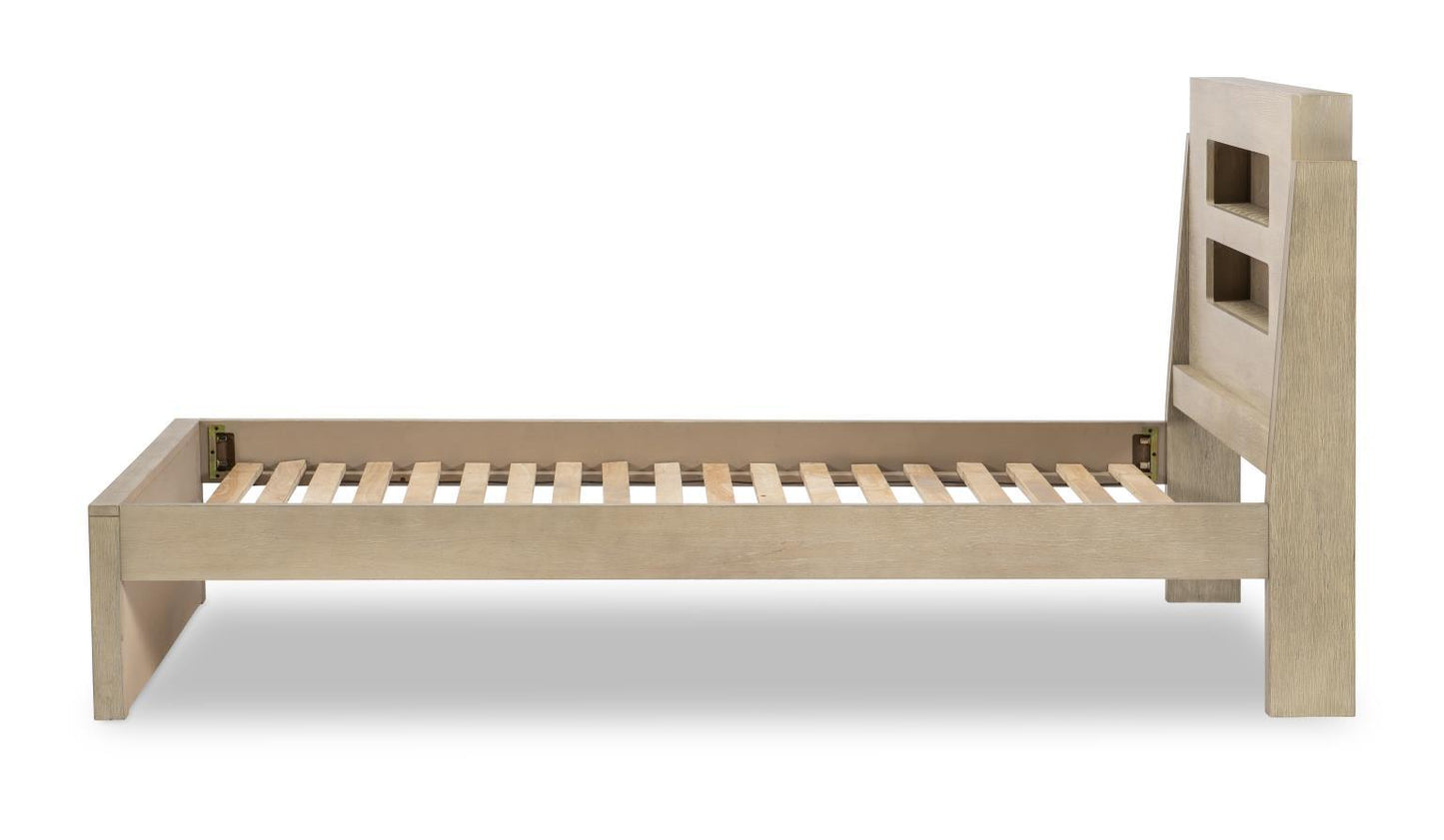 District - Panel Headboard Twin - Weathered Oak