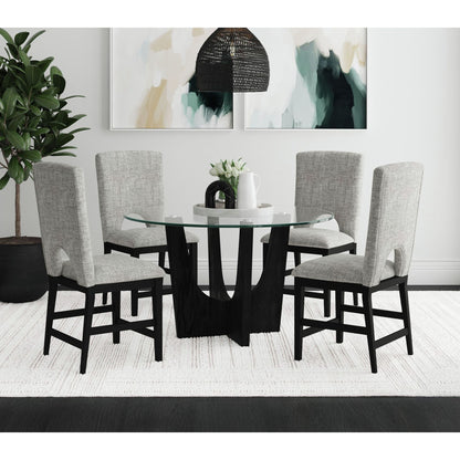 Oregon - 5 Piece Counter Height Dining Set (Round Counter Table And Four Chairs)