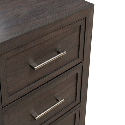 Modern Edge - Dresser & Mirror - Brown