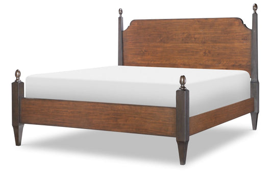 Fenmore - Queen Poster Footboard - Mocha And Distressed Cherry