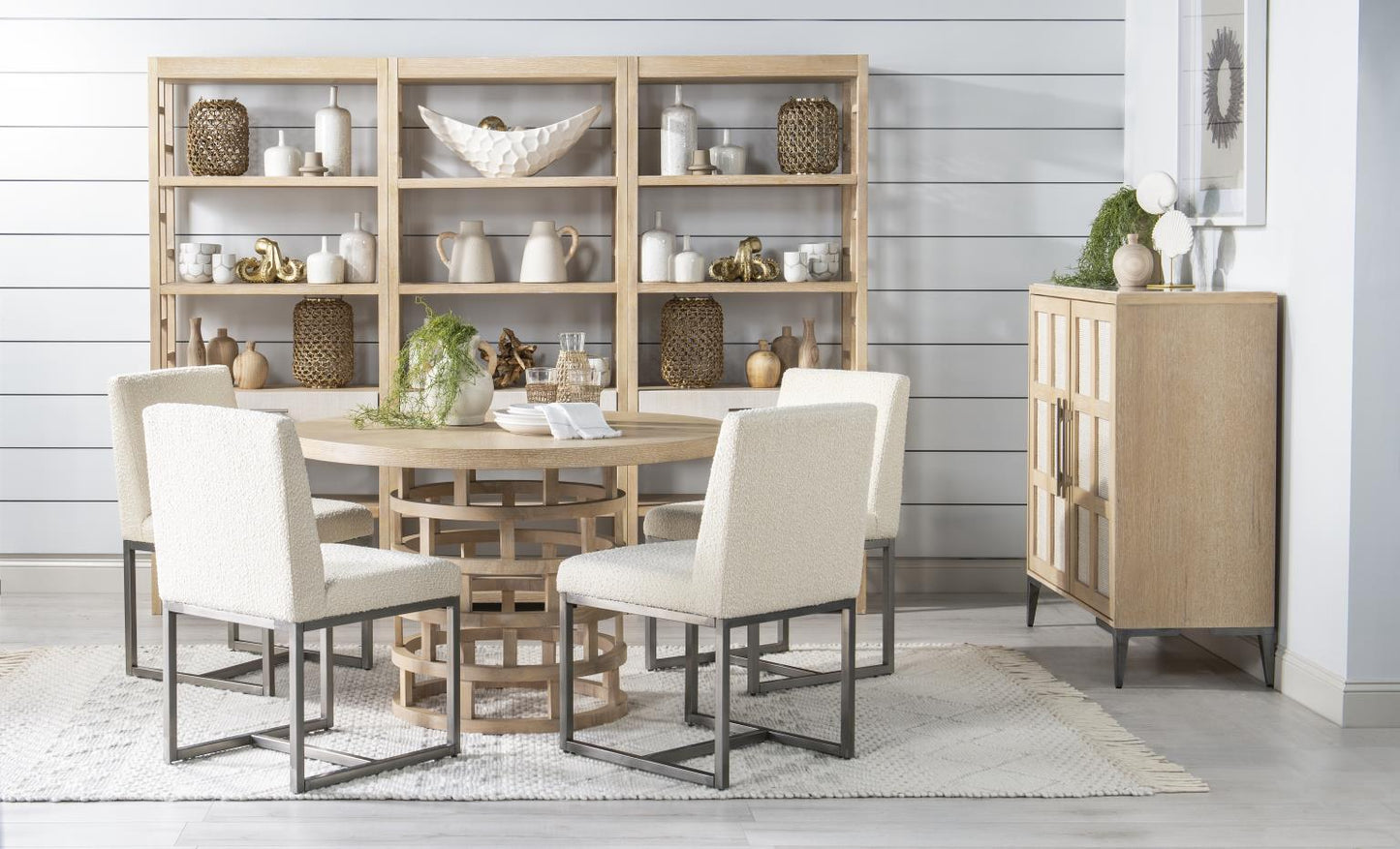 Biscayne - Round Pedestal Table - Beige