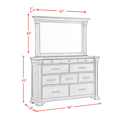 Kings Court - 10-Drawer Dresser