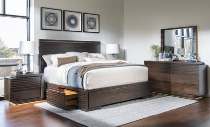 Architect - Complete Panel Bed With 1 Side Storage