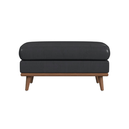 Horizon - Ottoman With Wood Base