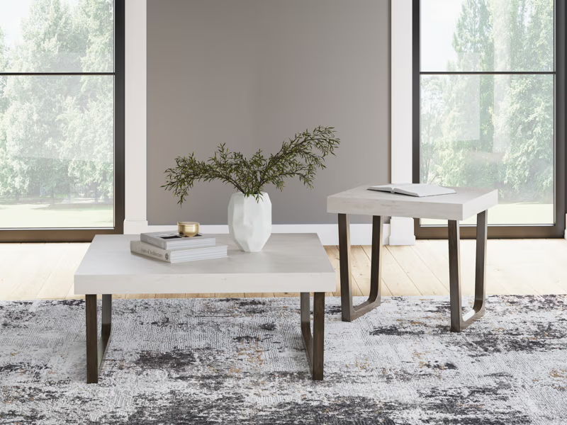 Westenfort - Occasional Table Set (Set of 2) - Espresso / Gray